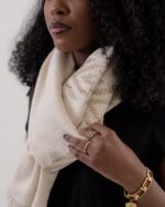 Coffee Gabi Handwoven Shawl