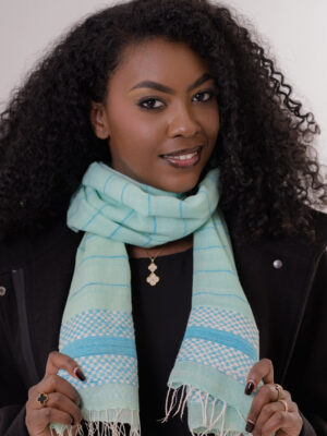 Hiwot Sky Blue Scarf